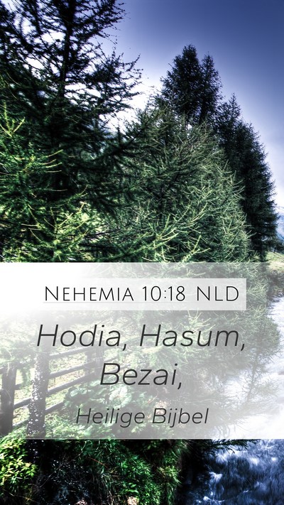 Nehemia 10:18 NLD Bible Verse Image