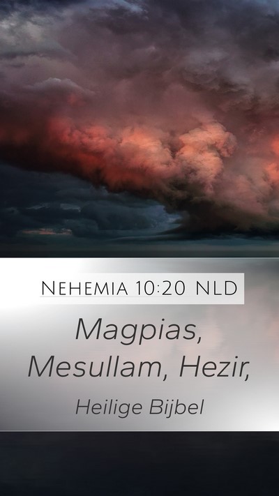 Nehemia 10:20 NLD Bible Verse Image