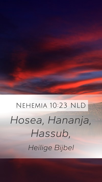 Nehemia 10:23 NLD Bible Verse Image