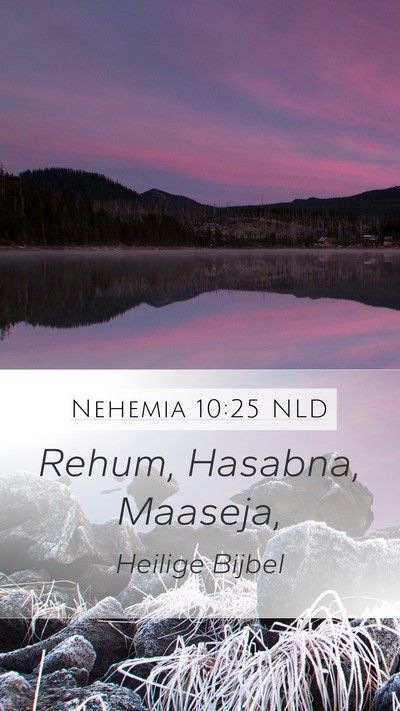 Nehemia 10:25 NLD Bible Verse Image