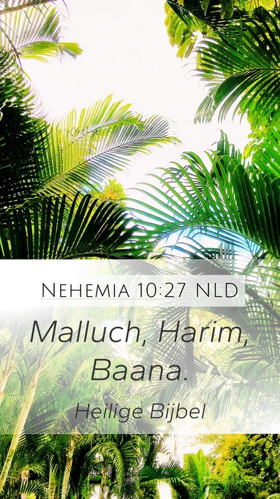 Nehemia 10:27 NLD Mobile Phone Wallpaper - Malluch, Harim, - Mobile Bible Verse Wallpaper