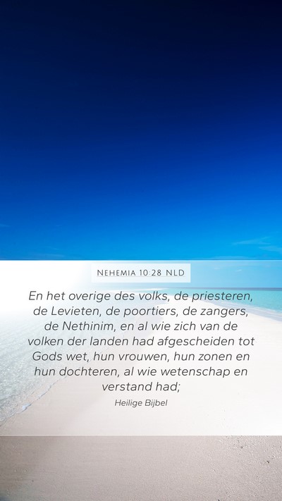 Nehemia 10:28 NLD Bible Verse Image