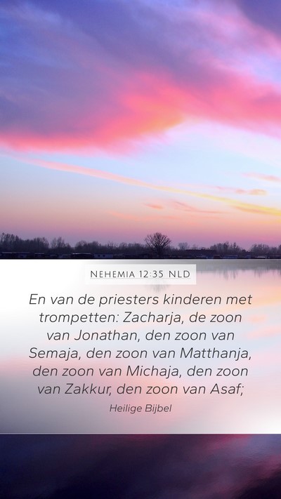Nehemia 12:35 NLD Bible Verse Image