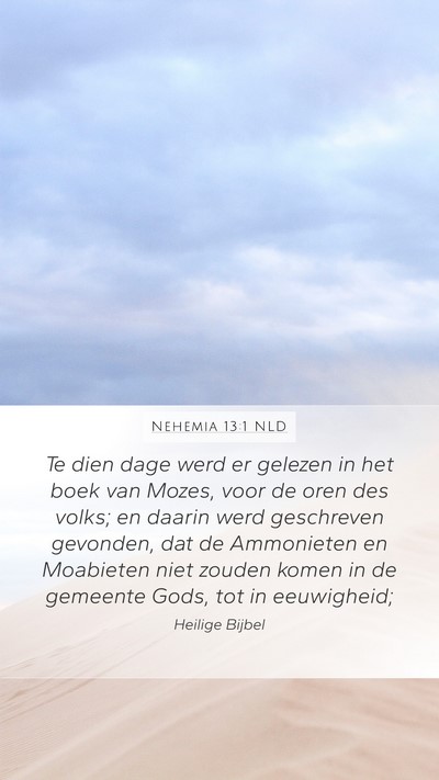Nehemia 13:1 NLD Bible Verse Image