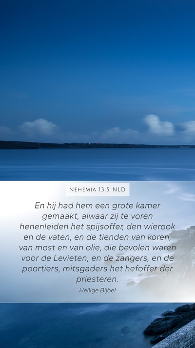 Nehemia 13:5 NLD Bible Verse Image