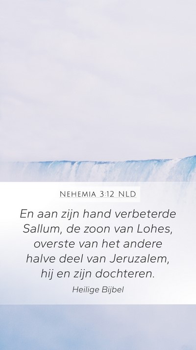 Nehemia 3:12 NLD Bible Verse Image