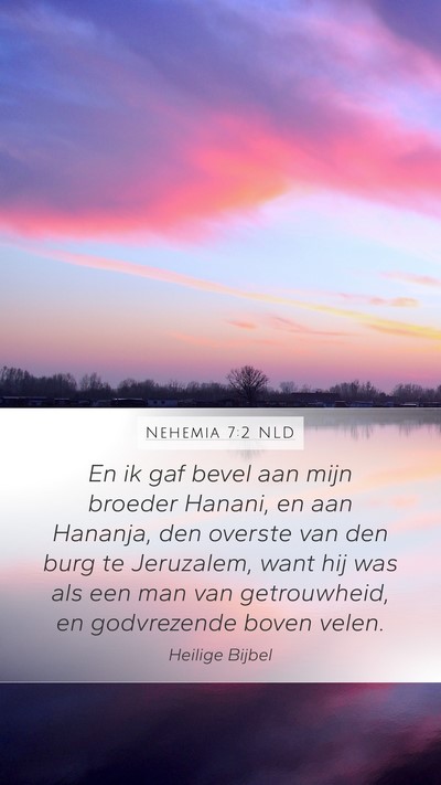 Nehemia 7:2 NLD Bible Verse Image