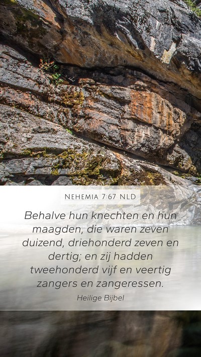 Nehemia 7:67 NLD Bible Verse Image