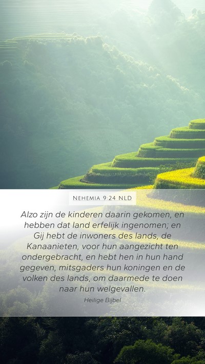 Nehemia 9:24 NLD Bible Verse Image