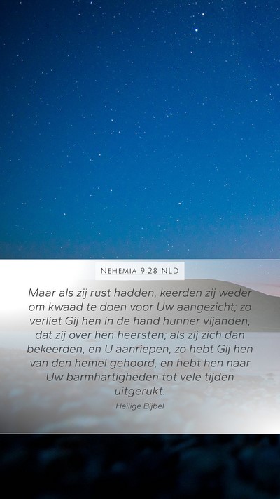 Nehemia 9:28 NLD Bible Verse Image