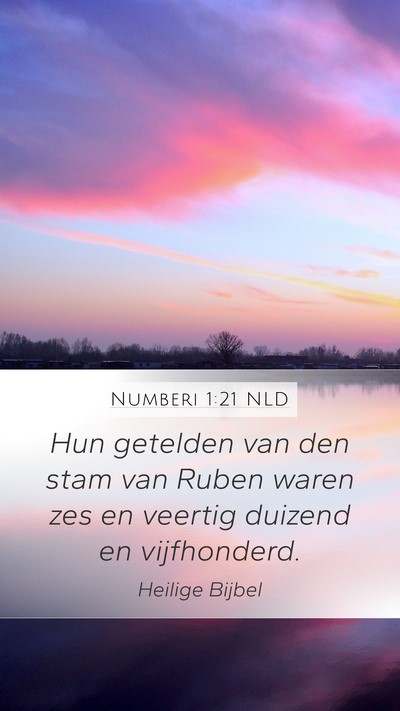 Numberi 1:21 NLD Bible Verse Image
