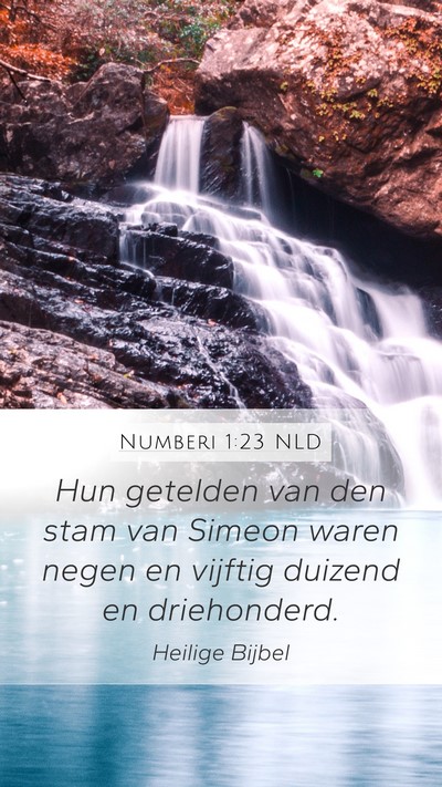 Numberi 1:23 NLD Bible Verse Image