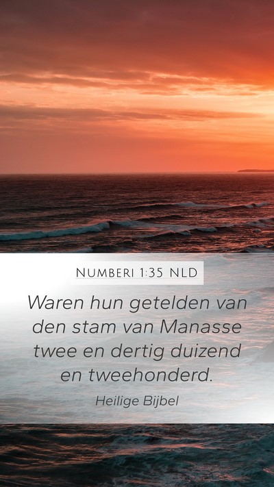 Numberi 1:35 NLD Bible Verse Image