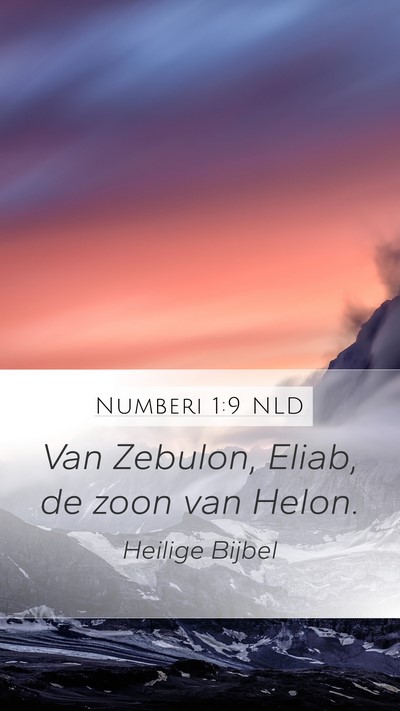 Numberi 1:9 NLD Bible Verse Image