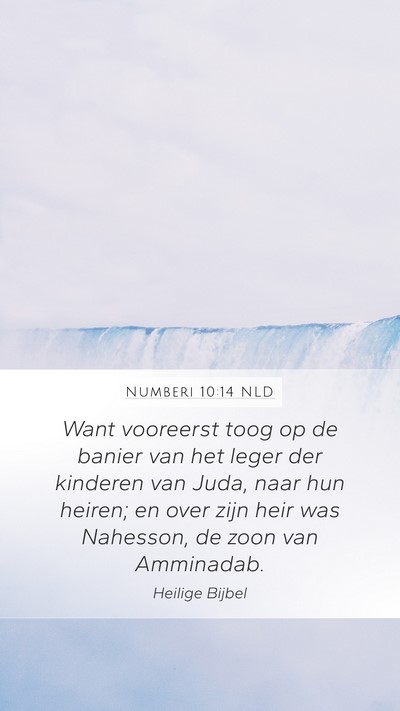Numberi 10:14 NLD Bible Verse Image