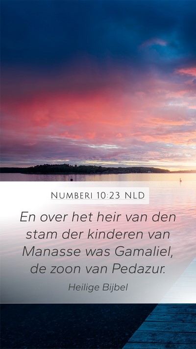 Numberi 10:23 NLD Mobile Phone Wallpaper - En over het heir van den stam der kinderen van - Mobile Bible Verse Wallpaper