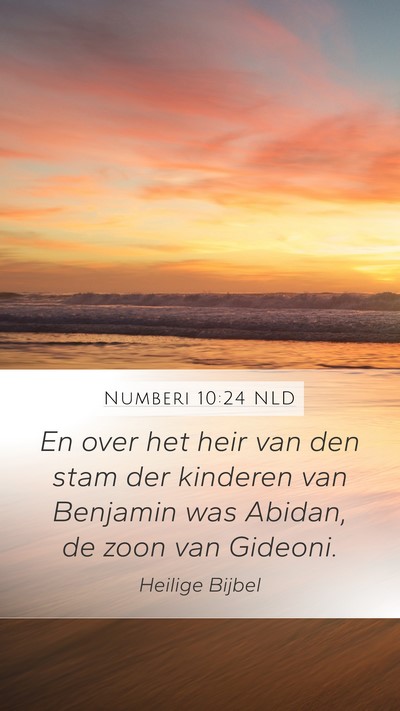 Numberi 10:24 NLD Bible Verse Image