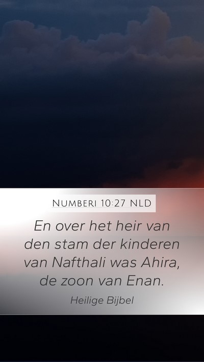 Numberi 10:27 NLD Bible Verse Image