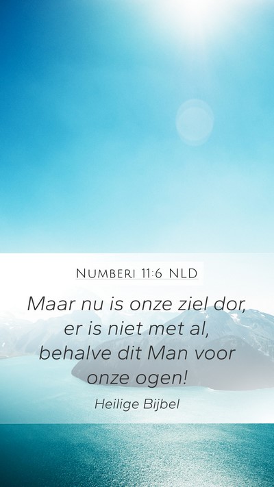 Numberi 11:6 NLD Bible Verse Image