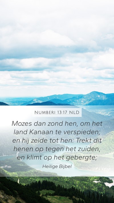 Numberi 13:17 NLD Bible Verse Image