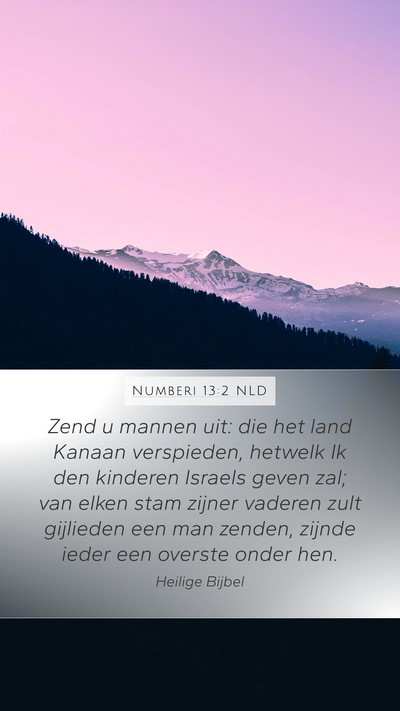 Numberi 13:2 NLD Bible Verse Image