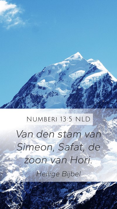 Numberi 13:5 NLD Mobile Phone Wallpaper - Van den stam van Simeon, Safat, de zoon van - Mobile Bible Verse Wallpaper