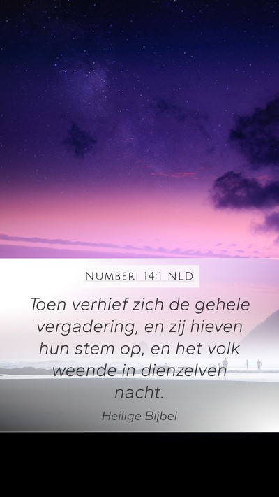 Numberi 14:1 NLD Bible Verse Image