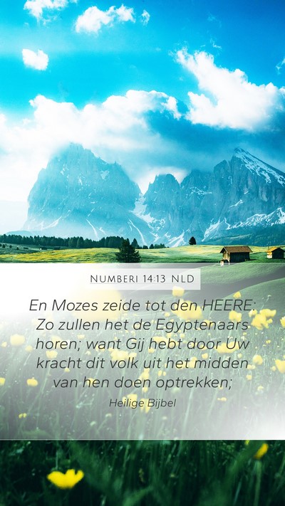 Numberi 14:13 NLD Bible Verse Image