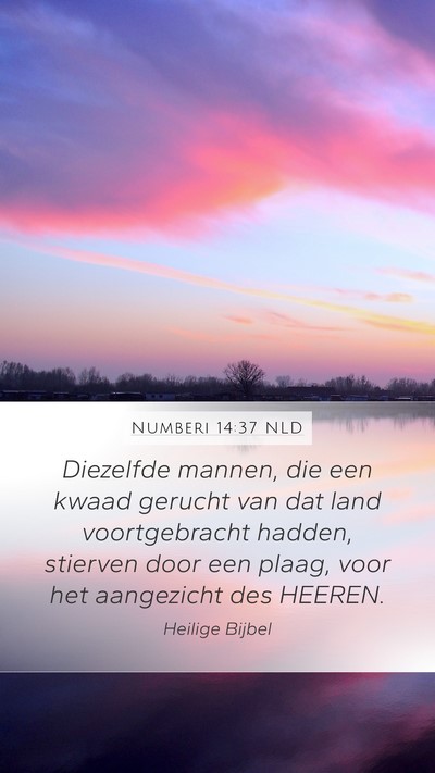 Numberi 14:37 NLD Bible Verse Image