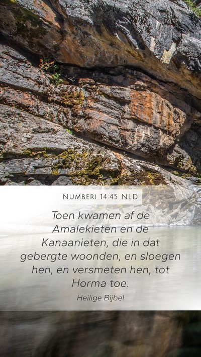 Numberi 14:45 NLD Bible Verse Image