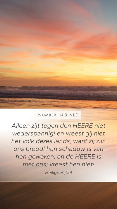 Numberi 14:9 NLD Bible Verse Image