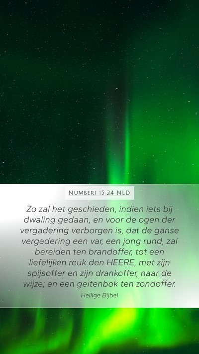 Numberi 15:24 NLD Bible Verse Image