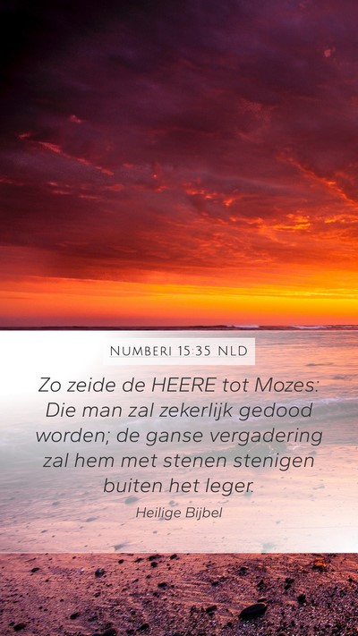 Numberi 15:35 NLD Bible Verse Image