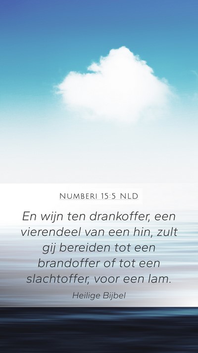 Numberi 15:5 NLD Bible Verse Image