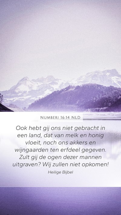 Numberi 16:14 NLD Bible Verse Image