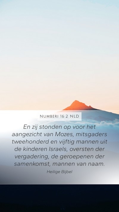 Numberi 16:2 NLD Bible Verse Image
