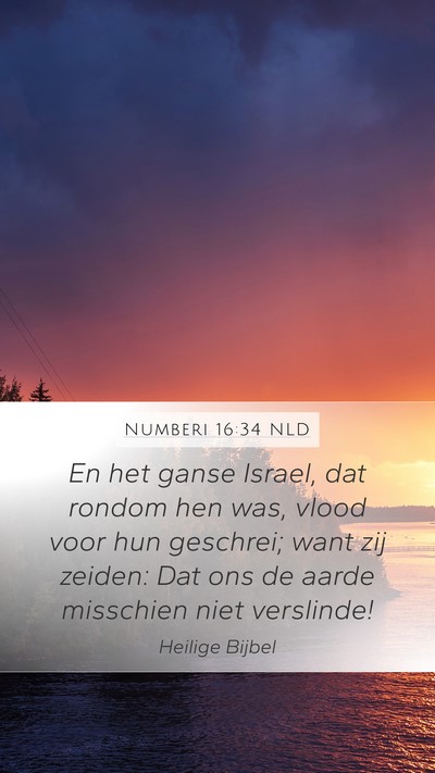 Numberi 16:34 NLD Bible Verse Image
