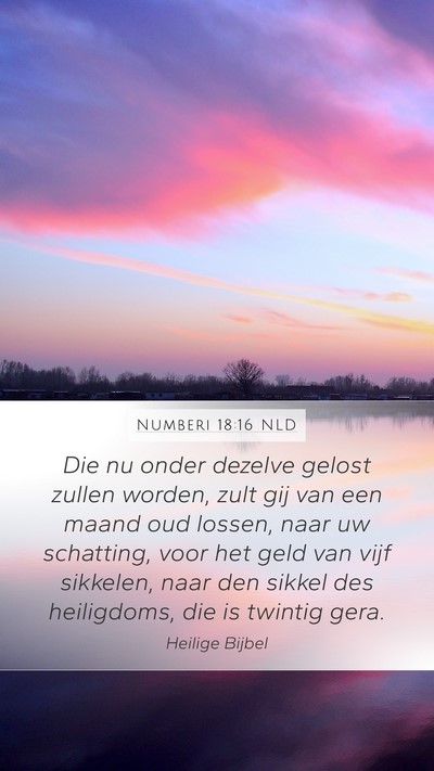 Numberi 18:16 NLD Bible Verse Image
