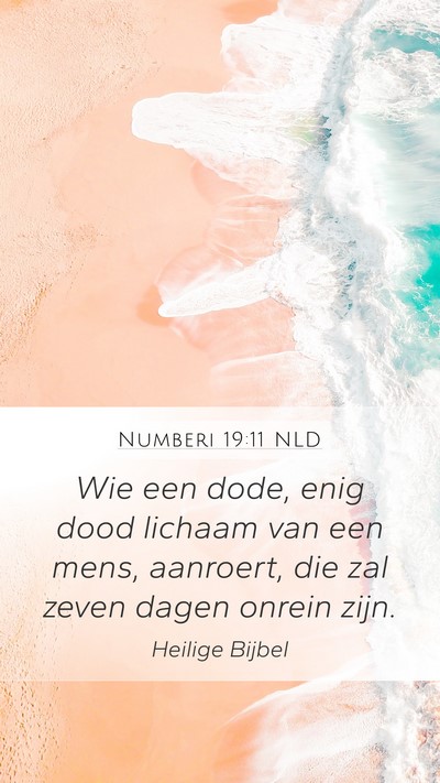 Numberi 19:11 NLD Bible Verse Image