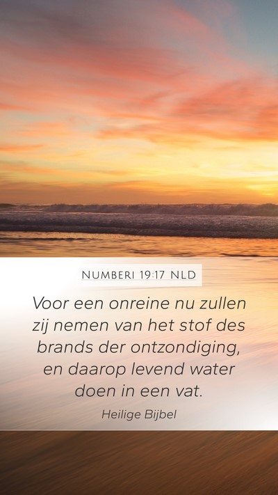 Numberi 19:17 NLD Bible Verse Image
