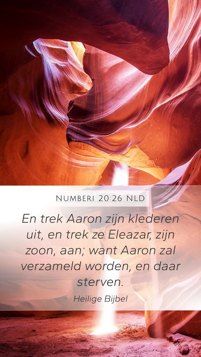 Numberi 20:26 NLD Bible Verse Image