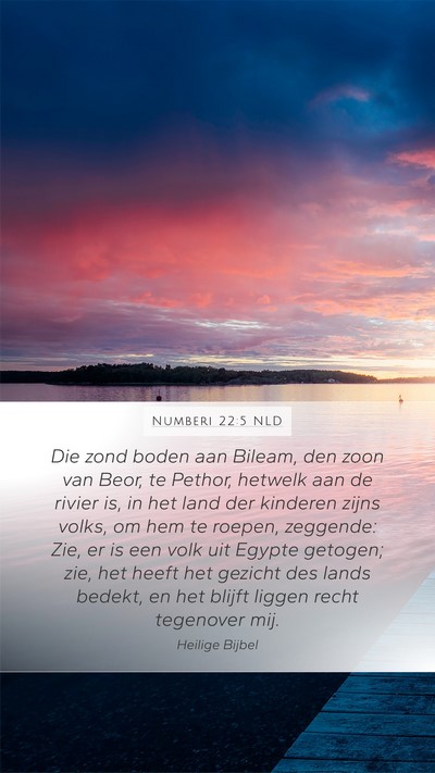 Numberi 22:5 NLD Bible Verse Image