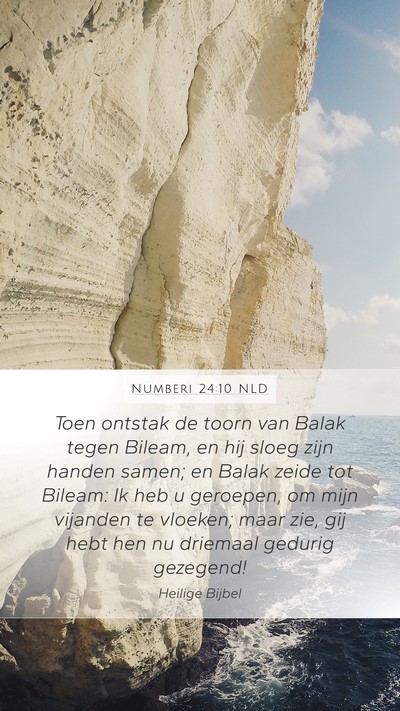 Numberi 24:10 NLD Bible Verse Image