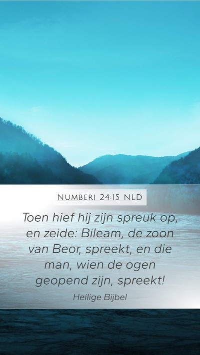 Numberi 24:15 NLD Bible Verse Image