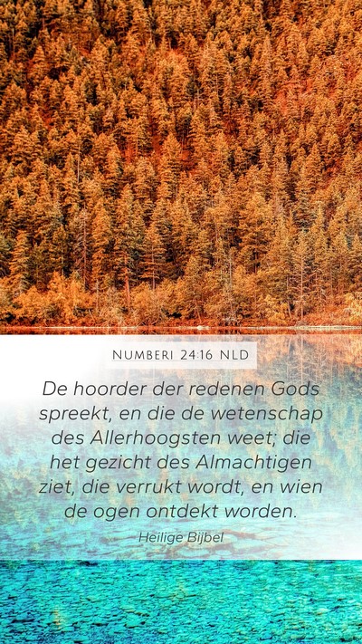 Numberi 24:16 NLD Bible Verse Image