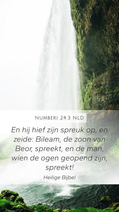 Numberi 24:3 NLD Bible Verse Image