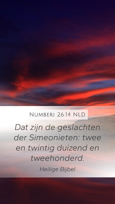 Numberi 26:14 NLD Bible Verse Image