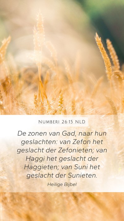 Numberi 26:15 NLD Bible Verse Image