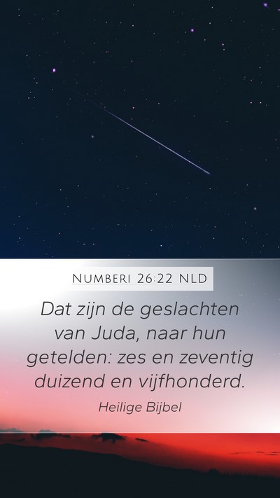 Numberi 26:22 NLD Bible Verse Image