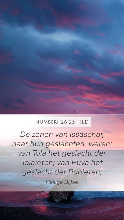 Numberi 26:23 NLD Bible Verse Image